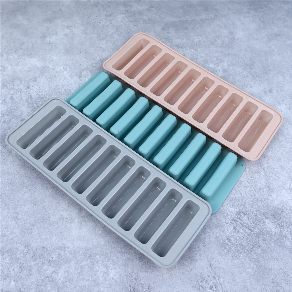 Idli Steamer Mold - 10 구멍 실리콘 양식 긴 스트립