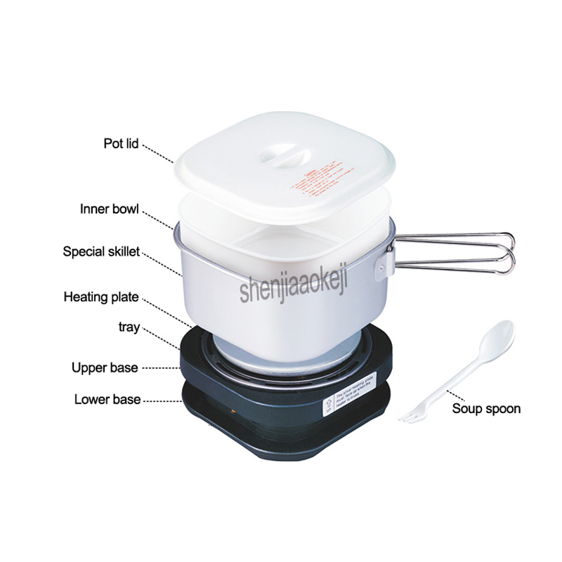 350w 듀얼 전압 휴대용 미니 쿠커 기숙사 삶은 국수 - Hot Pot Portable Dual 리뷰 및 가격
