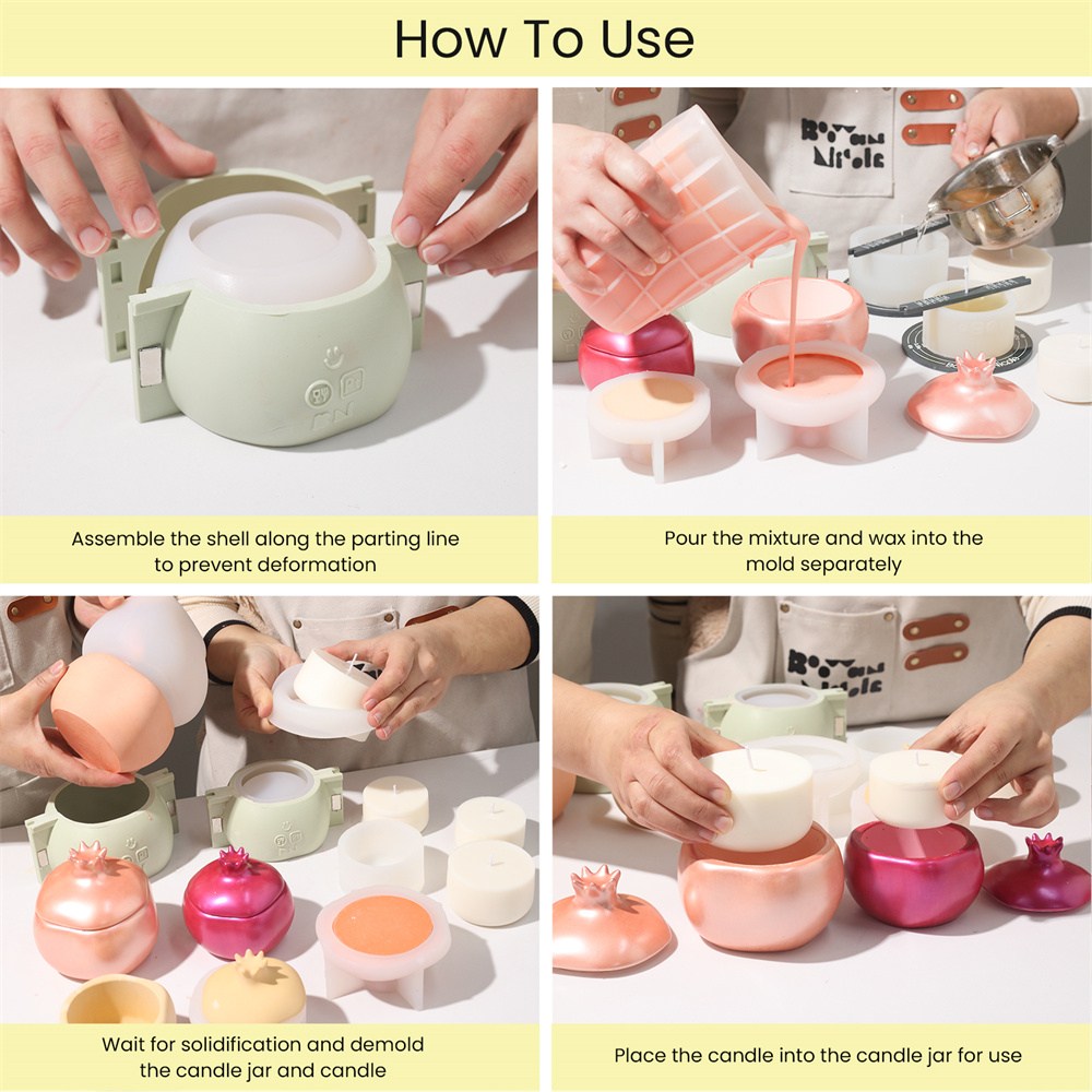 니콜 석류 콘크리트 양초 항아리 및 리필 실리콘 금형  - Idli Steamer Mold 리뷰 및 가격