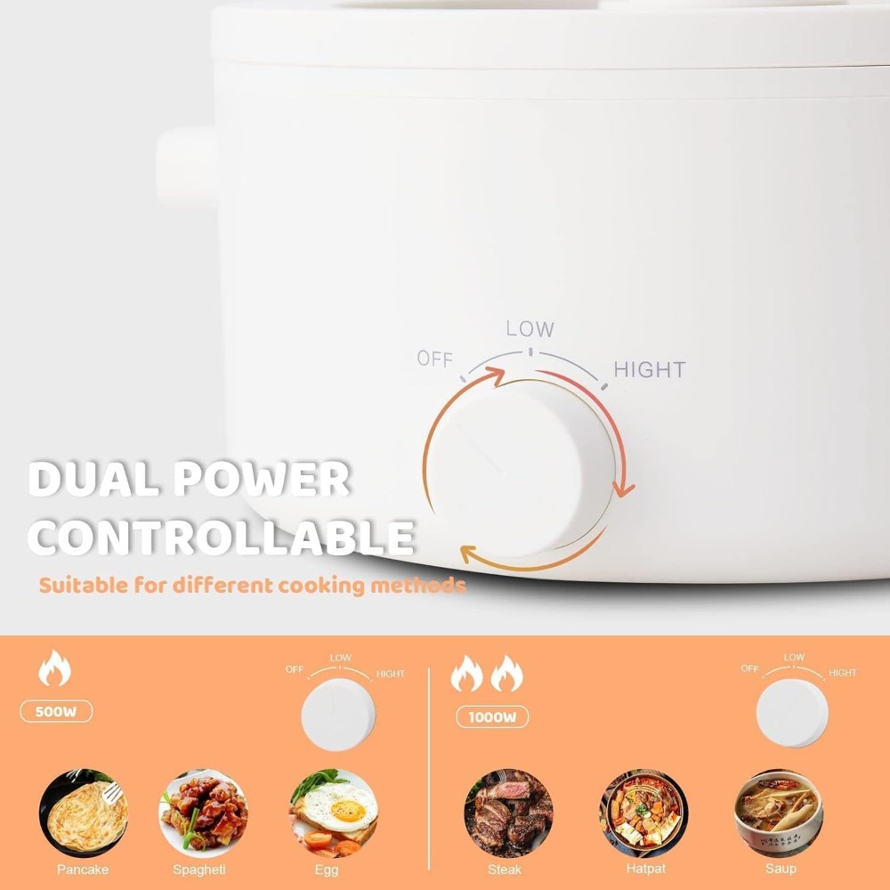 전기 핫팟, 세라믹 논스틱 코팅이 적용된 3L 휴대용  - Hot Pot Portable Dual 리뷰 및 가격