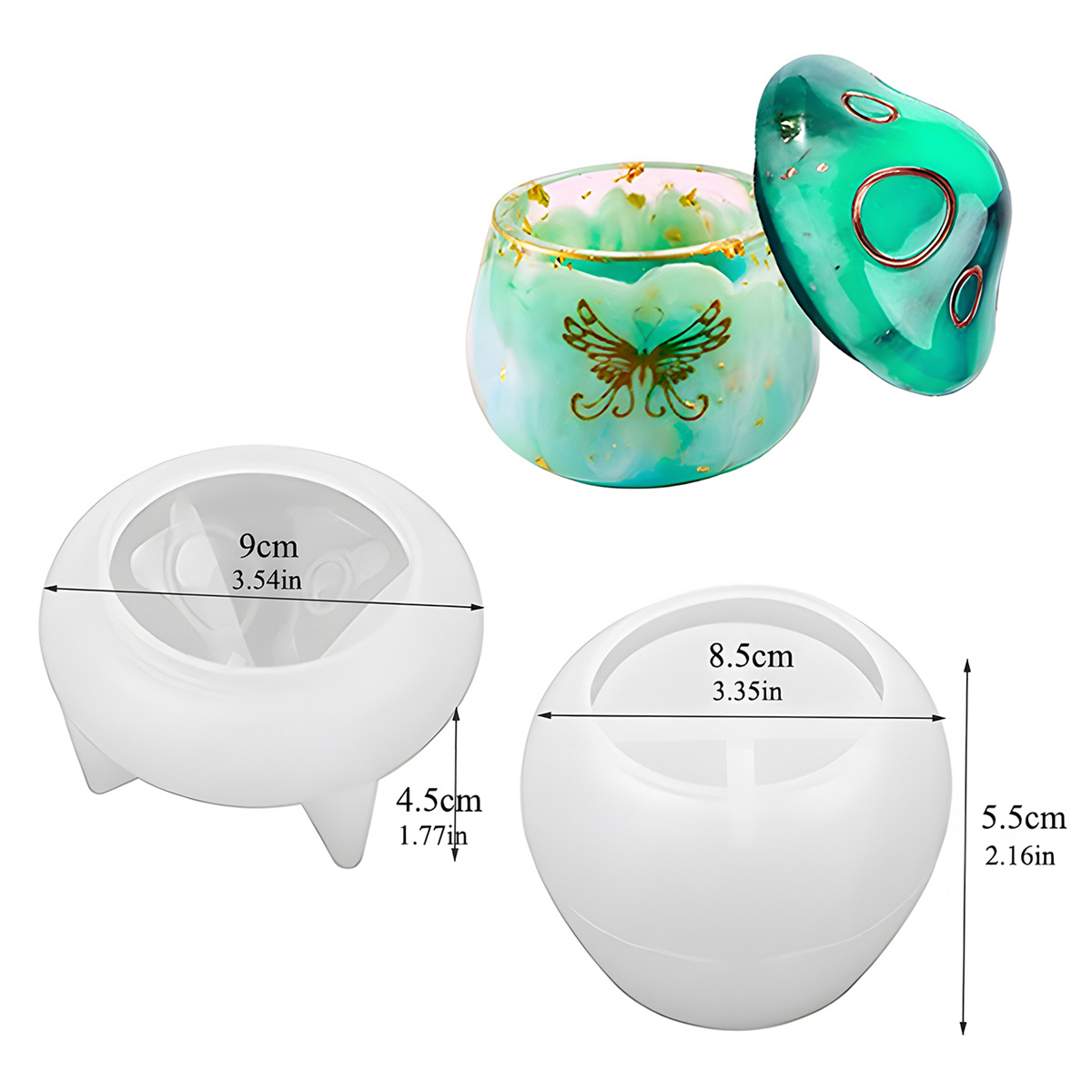 버섯 모양 보석함 실리콘 몰드 (뚜껑 포함) DIY 양 - Idli Steamer Mold 리뷰 및 가격
