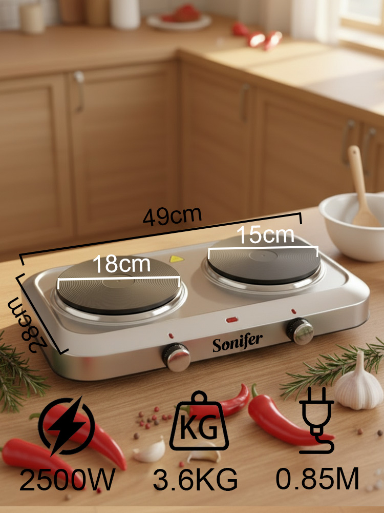 더블 버너 전기 스토브 Sonifer SF-3059 2 - Hot Pot Portable Dual 리뷰 및 가격